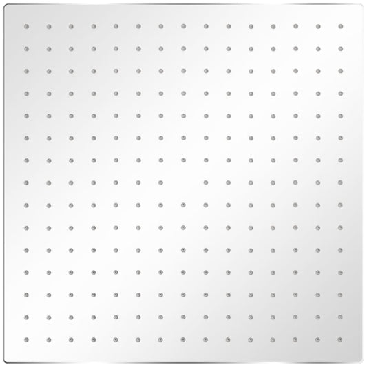 Soffione per Doccia a Pioggia 2pz Acciaio Inossidabile 40x40cm - homemem39