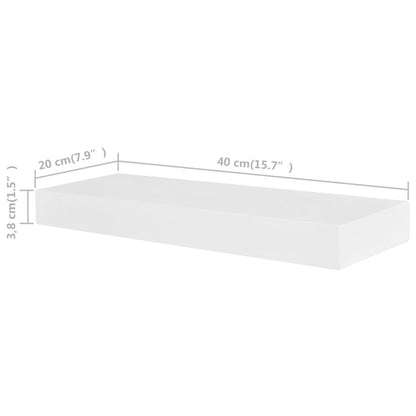 Mensole a Parete 4 pz Bianche 40 cm | homemem39