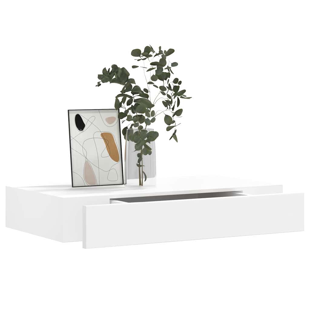 Mensole con Cassetti 2 pz Bianco 48 cm | homemem39
