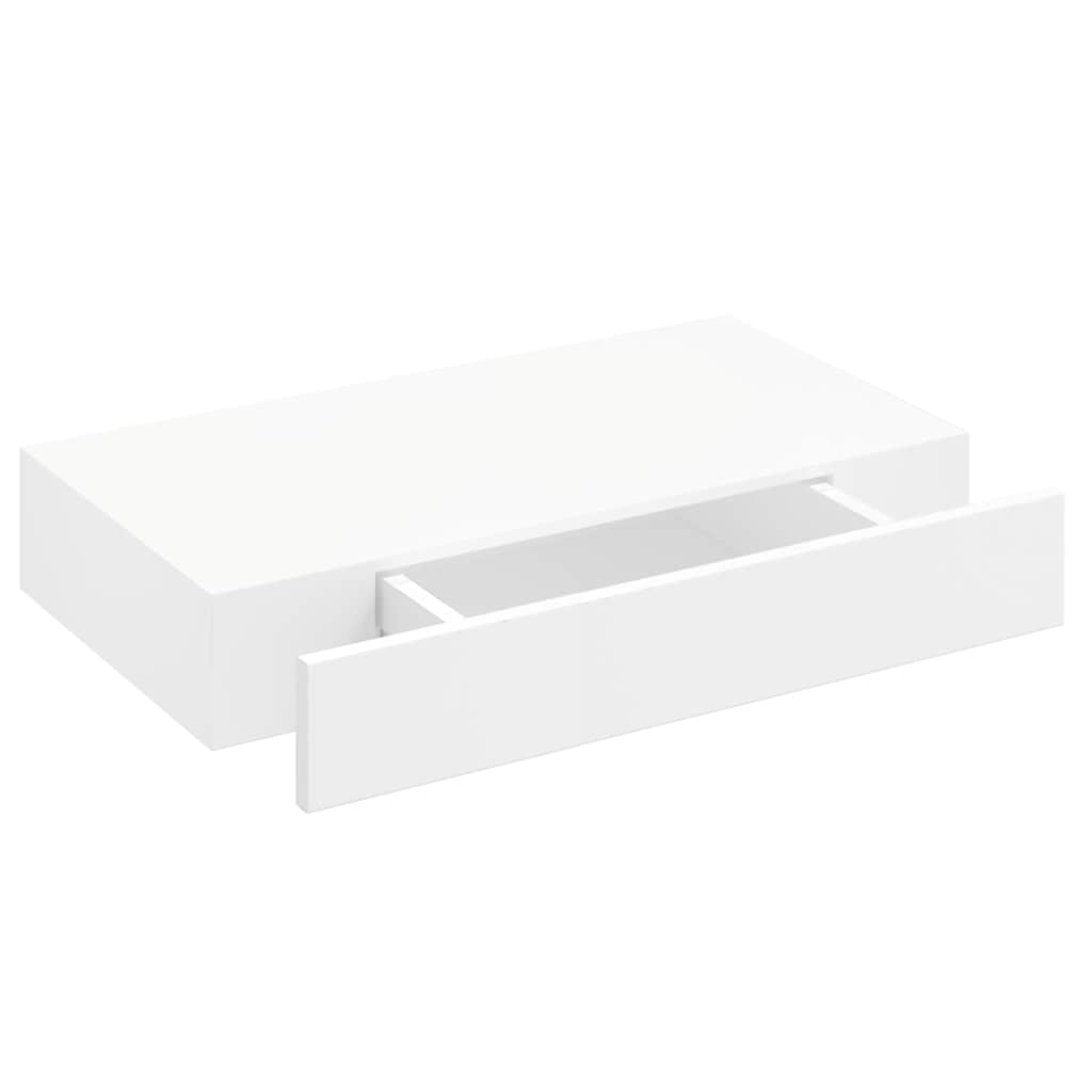 Mensole con Cassetti 2 pz Bianco 48 cm