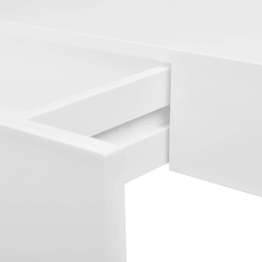 Mensole con Cassetti 2 pz Bianco 48 cm