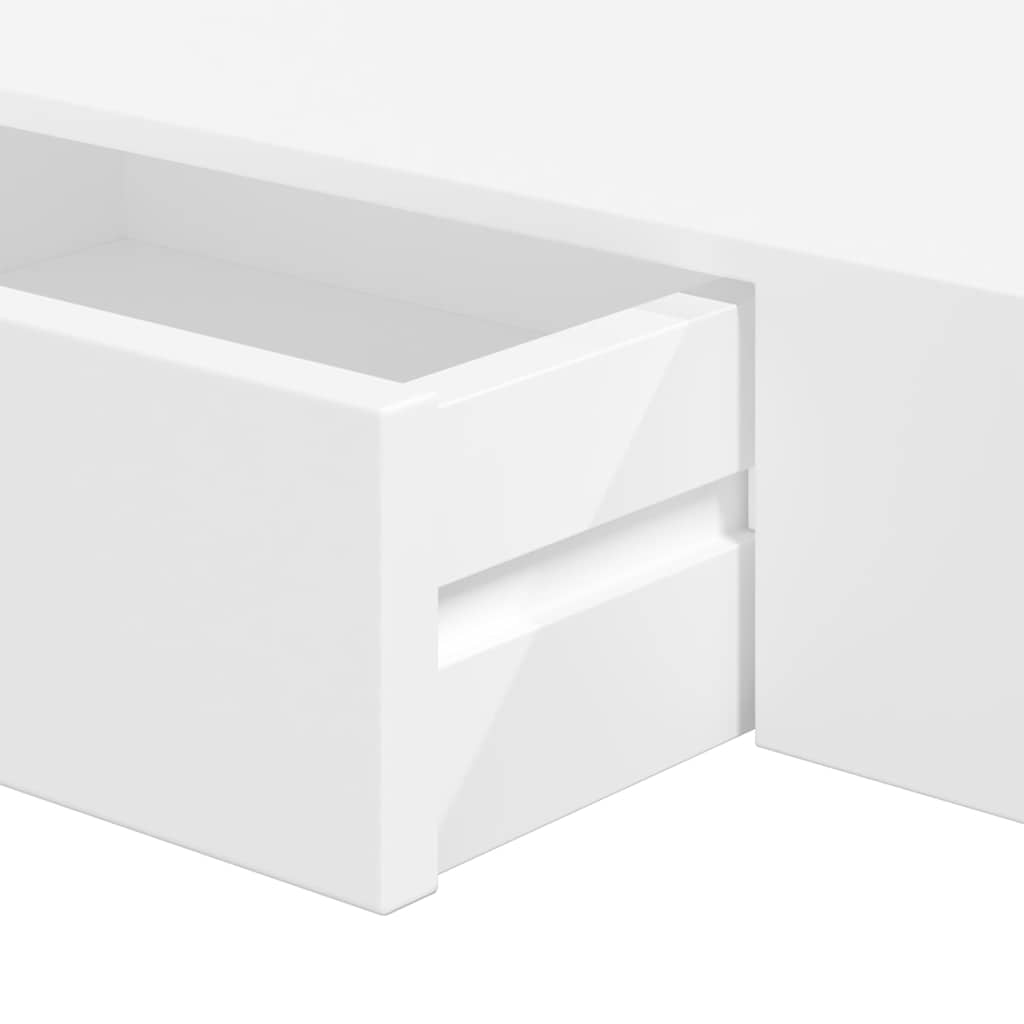 Mensole con Cassetti 2 pz Bianco 48 cm