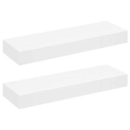 Mensole con Cassetti 2 pz Bianco 80 cm | homemem39