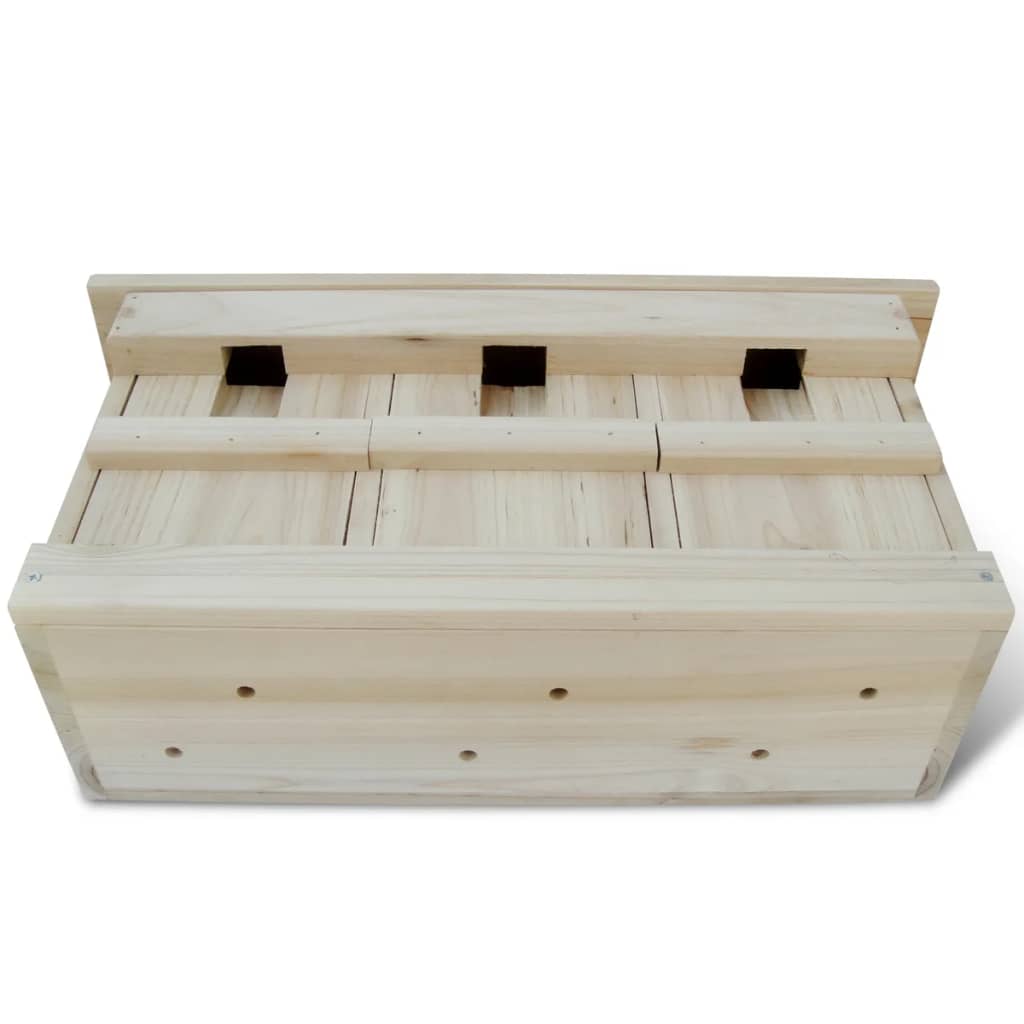 Casette per gli Uccelli 2 pz in Legno 44x15,5x21,5 cm | homemem39