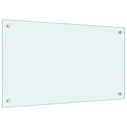 Paraschizzi per Cucina Bianco 70x40 cm in Vetro Temperato - homemem39