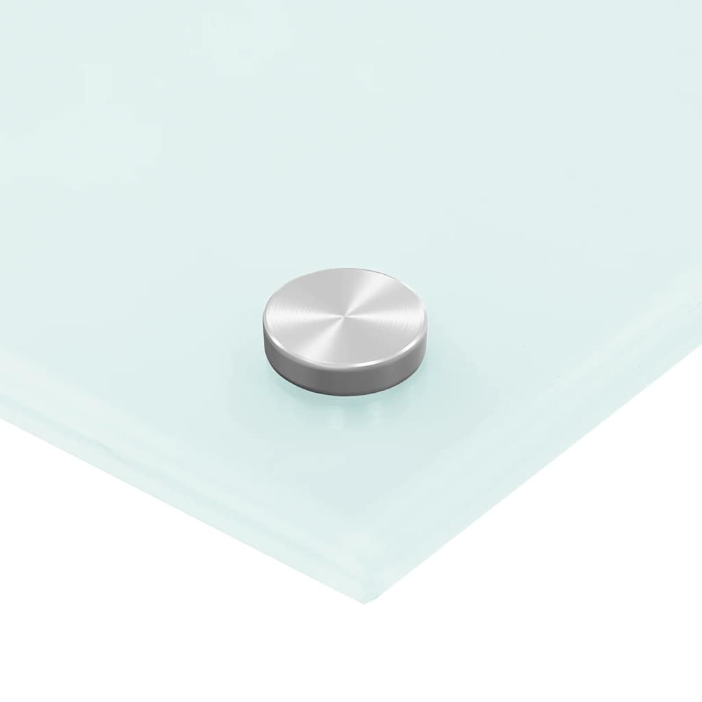 Paraschizzi per Cucina Bianco 70x40 cm in Vetro Temperato - homemem39