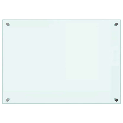 Paraschizzi per Cucina Bianco 70x50 cm in Vetro Temperato - homemem39