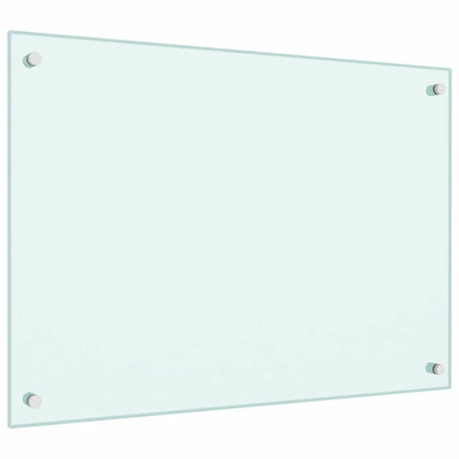 Paraschizzi per Cucina Bianco 70x50 cm in Vetro Temperato - homemem39