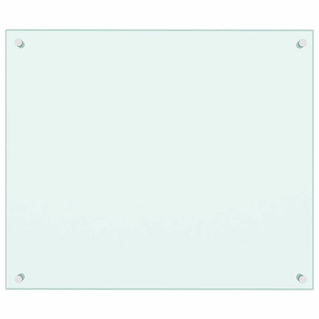 Paraschizzi per Cucina Bianco 70x60 cm in Vetro Temperato - homemem39