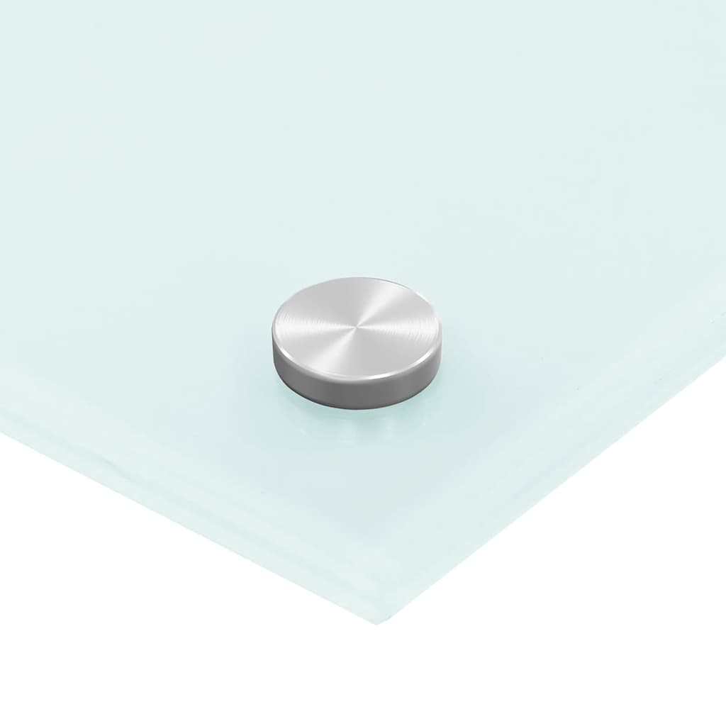 Paraschizzi per Cucina Bianco 90x50 cm in Vetro Temperato - homemem39