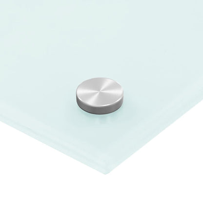 Paraschizzi per Cucina Bianco 90x50 cm in Vetro Temperato - homemem39