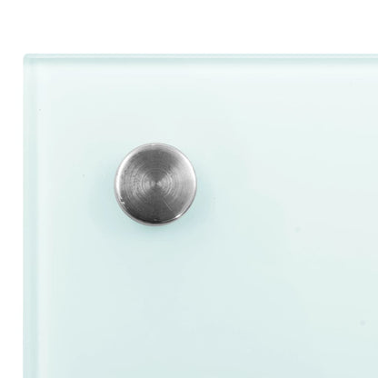 Paraschizzi per Cucina Bianco 100x50 cm in Vetro Temperato - homemem39