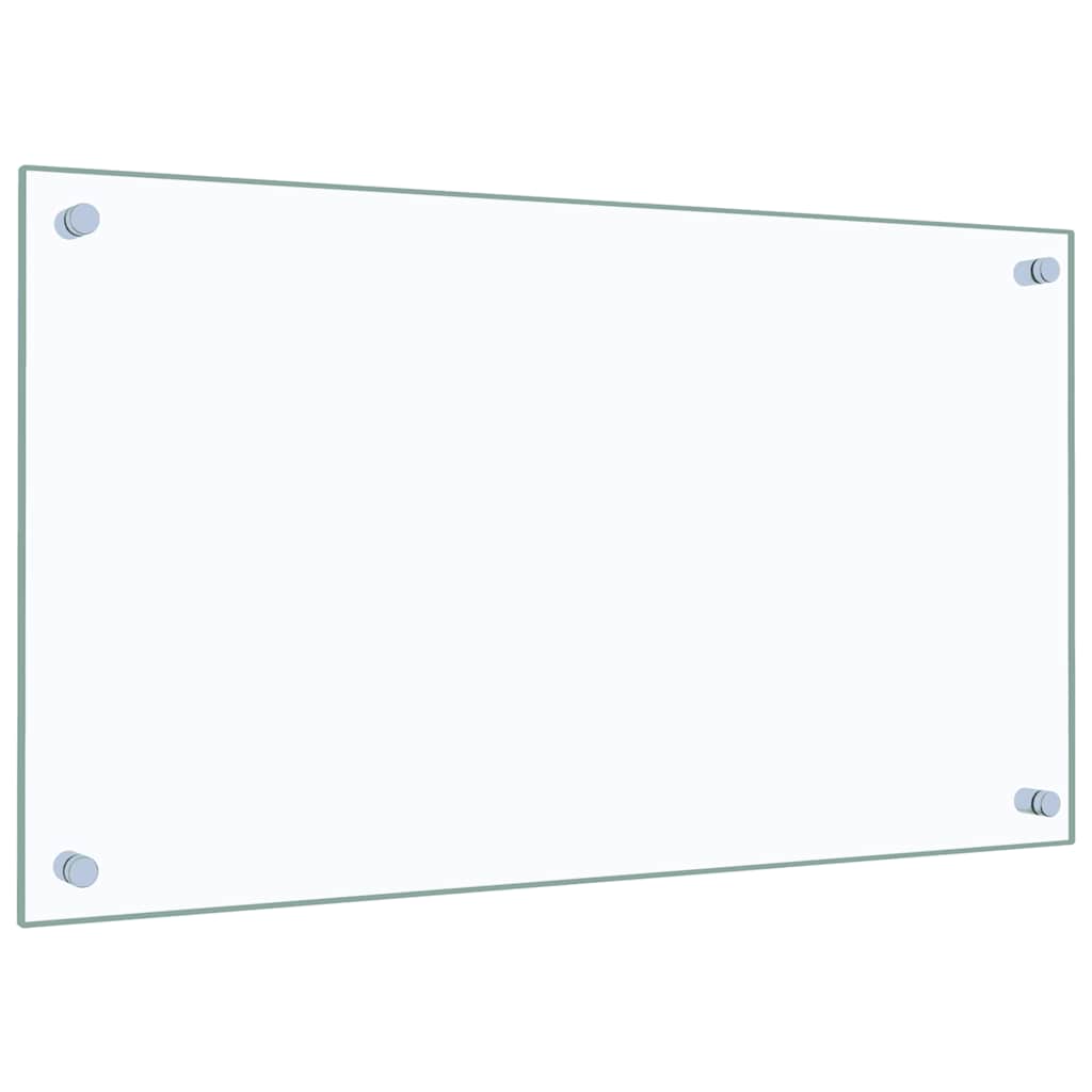 Paraschizzi per Cucina Trasparente 70x40 cm in Vetro Temperato - homemem39