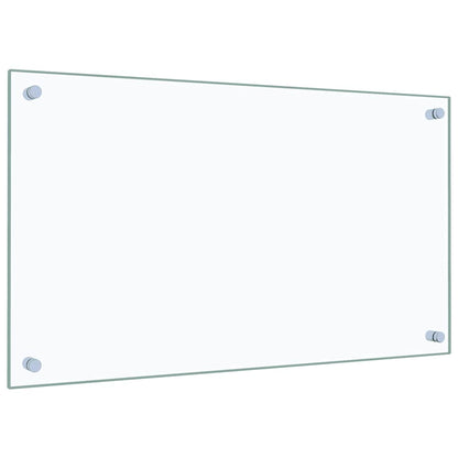 Paraschizzi per Cucina Trasparente 70x40 cm in Vetro Temperato - homemem39