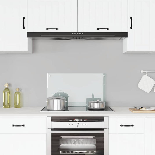 Paraschizzi per Cucina Trasparente 70x40 cm in Vetro Temperato - homemem39