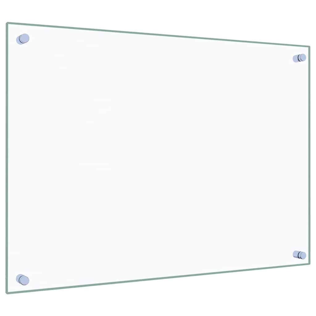 Paraschizzi per Cucina Trasparente 70x50 cm in Vetro Temperato - homemem39