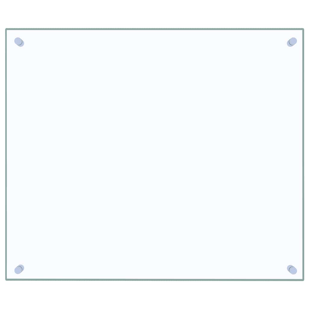 Paraschizzi per Cucina Trasparente 70x60 cm in Vetro Temperato - homemem39