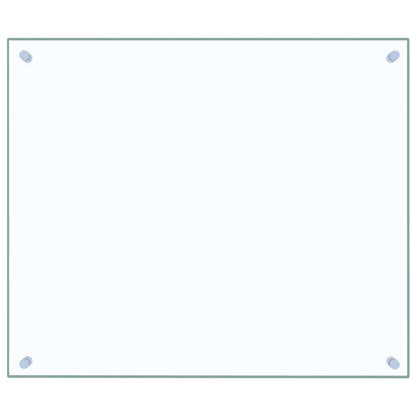 Paraschizzi per Cucina Trasparente 70x60 cm in Vetro Temperato - homemem39
