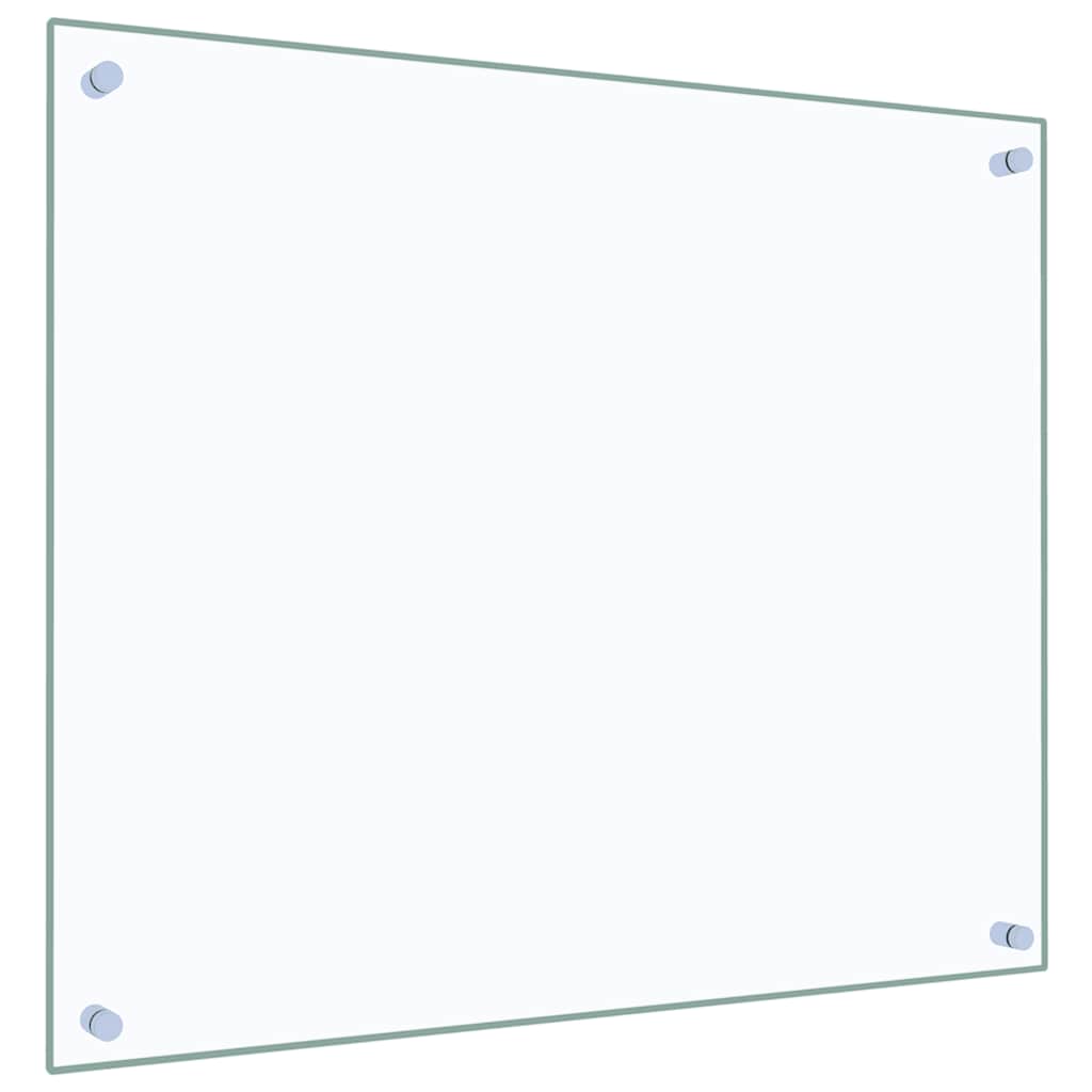 Paraschizzi per Cucina Trasparente 70x60 cm in Vetro Temperato - homemem39