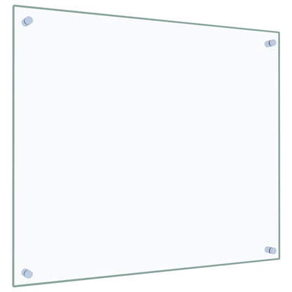 Paraschizzi per Cucina Trasparente 70x60 cm in Vetro Temperato - homemem39