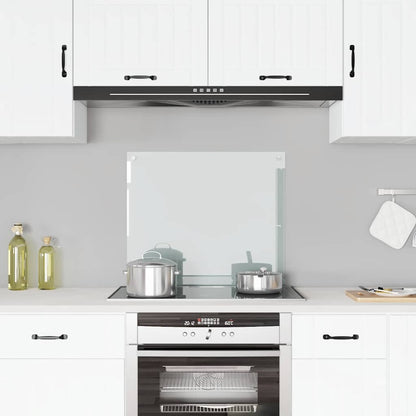 Paraschizzi per Cucina Trasparente 70x60 cm in Vetro Temperato - homemem39