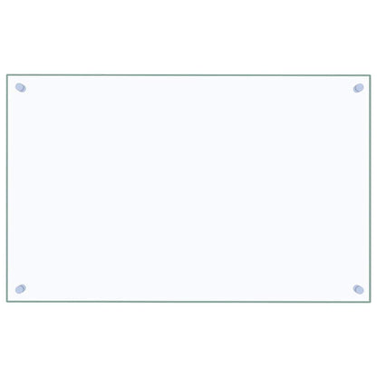 Paraschizzi per Cucina Trasparente 80x50 cm in Vetro Temperato - homemem39