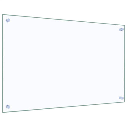 Paraschizzi per Cucina Trasparente 80x50 cm in Vetro Temperato - homemem39