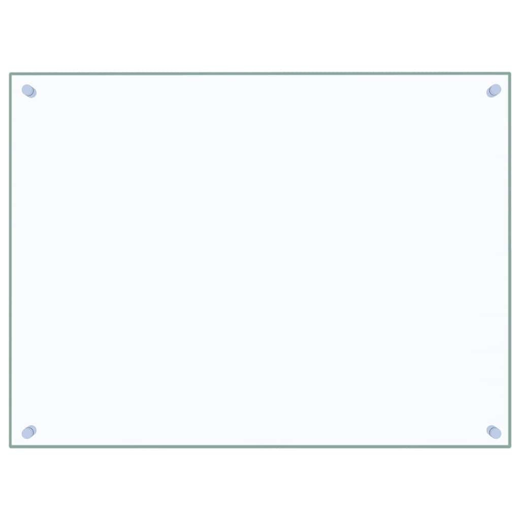 Paraschizzi per Cucina Trasparente 80x60 cm in Vetro Temperato - homemem39