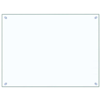 Paraschizzi per Cucina Trasparente 80x60 cm in Vetro Temperato - homemem39