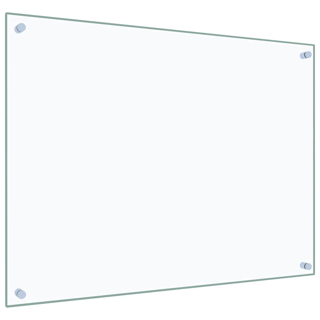 Paraschizzi per Cucina Trasparente 80x60 cm in Vetro Temperato - homemem39