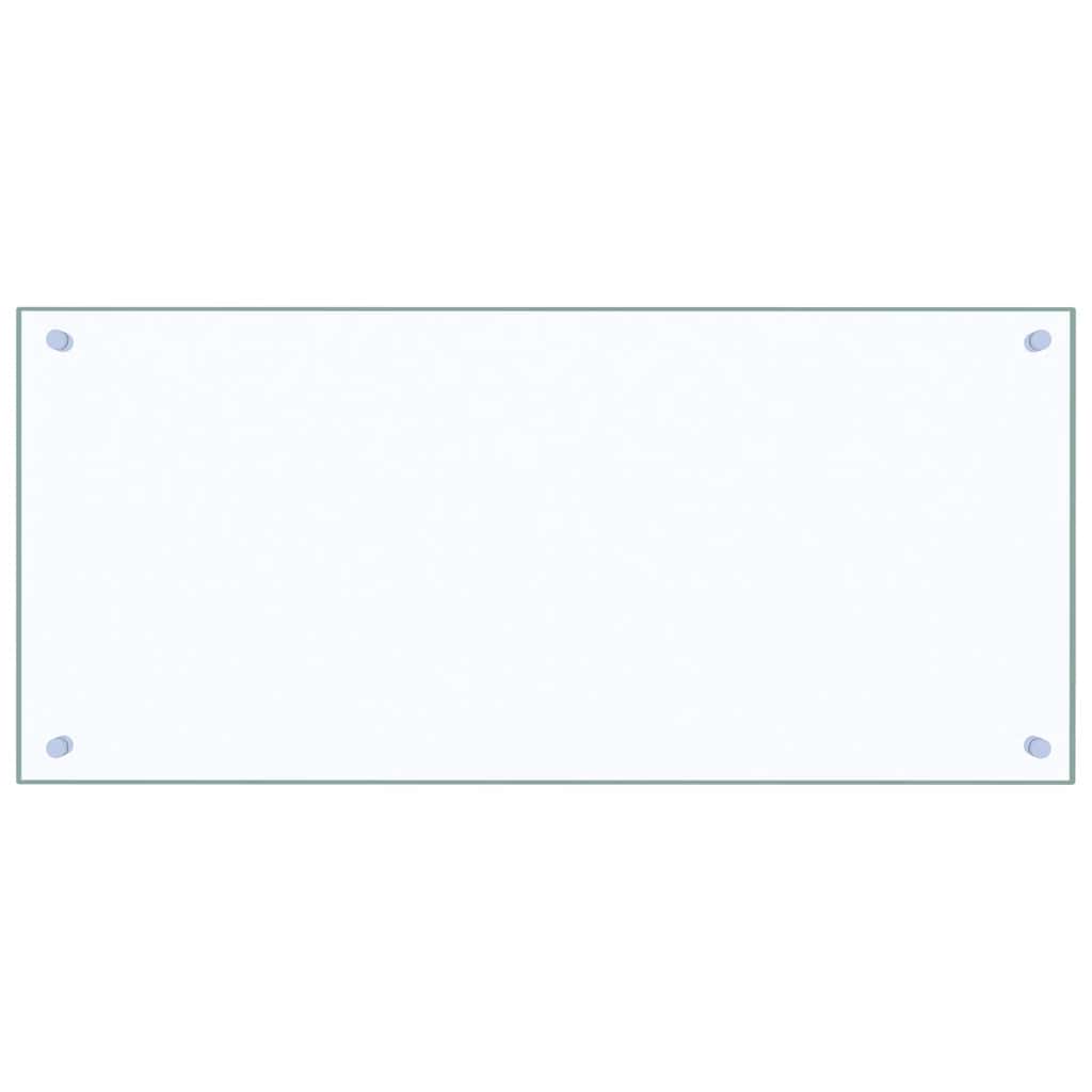 Paraschizzi per Cucina Trasparente 90x40 cm in Vetro Temperato - homemem39