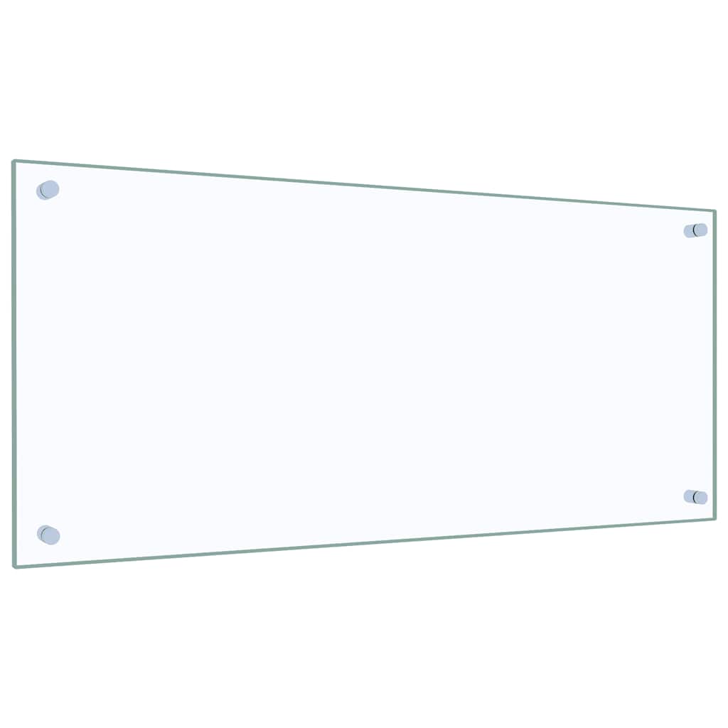 Paraschizzi per Cucina Trasparente 90x40 cm in Vetro Temperato - homemem39