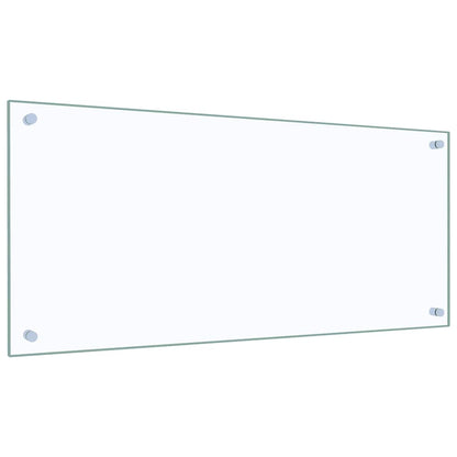 Paraschizzi per Cucina Trasparente 90x40 cm in Vetro Temperato - homemem39