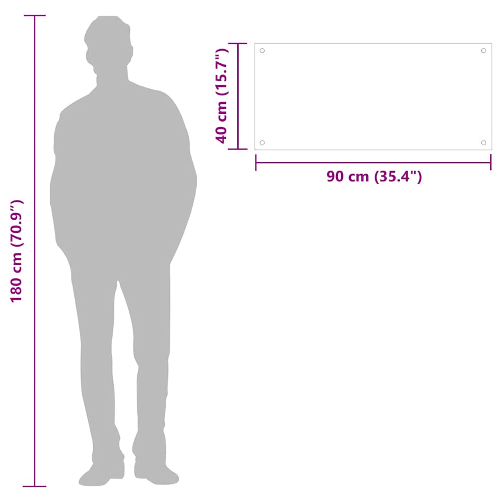 Paraschizzi per Cucina Trasparente 90x40 cm in Vetro Temperato - homemem39