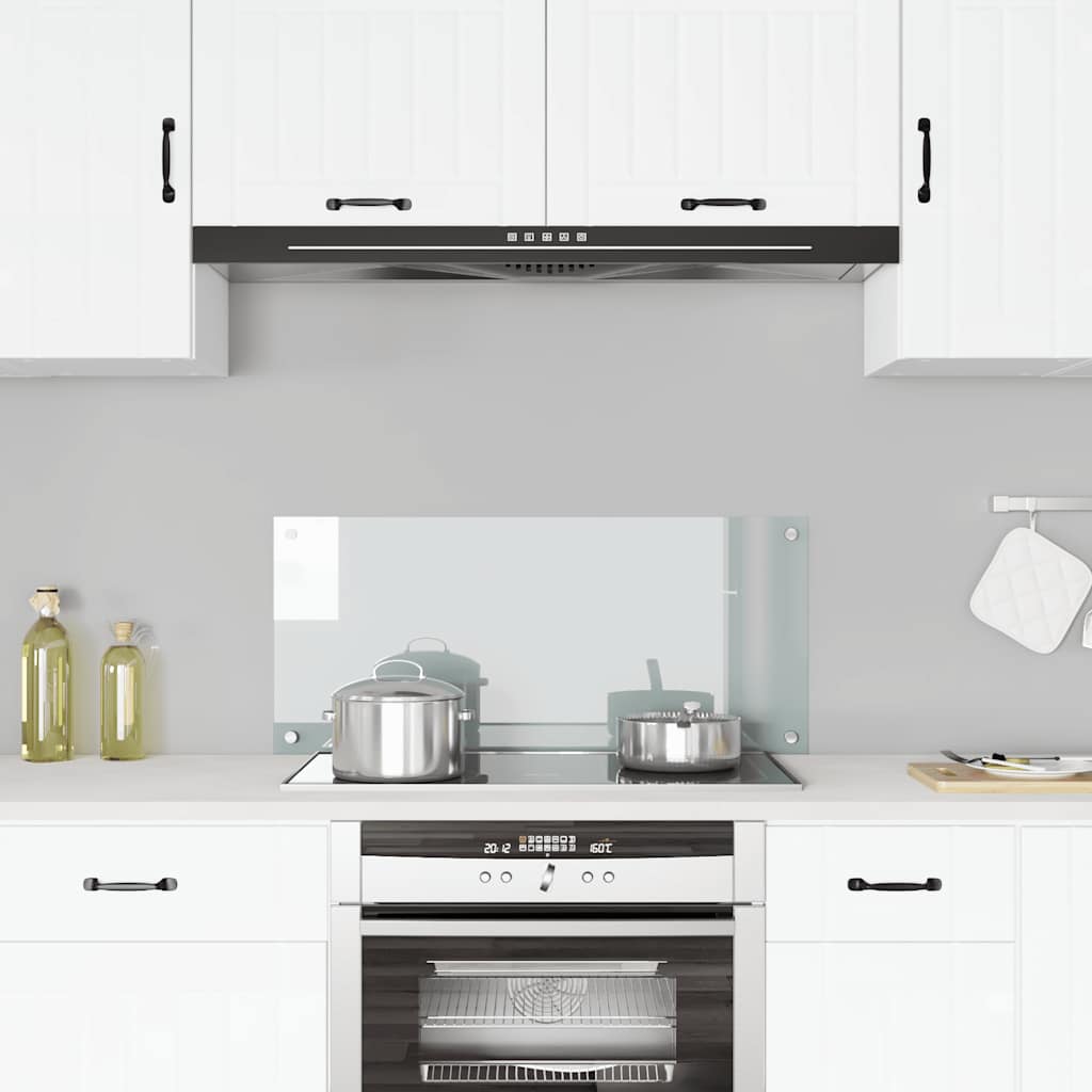 Paraschizzi per Cucina Trasparente 90x40 cm in Vetro Temperato - homemem39