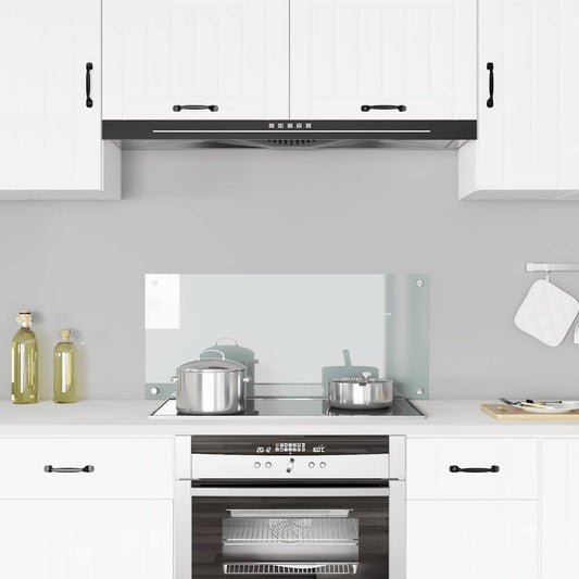 Paraschizzi per Cucina Trasparente 90x40 cm in Vetro Temperato - homemem39