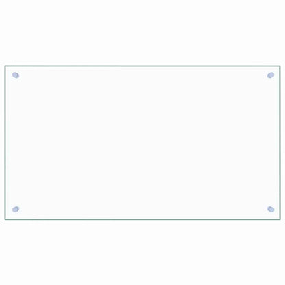 Paraschizzi per Cucina Trasparente 90x50 cm in Vetro Temperato - homemem39