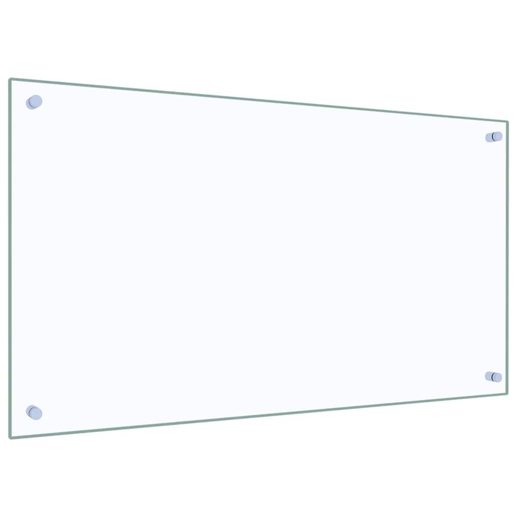 Paraschizzi per Cucina Trasparente 90x50 cm in Vetro Temperato - homemem39