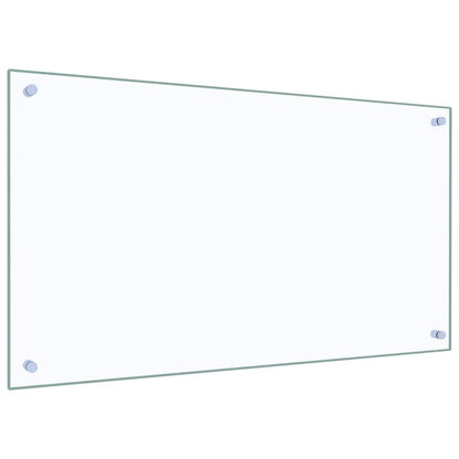 Paraschizzi per Cucina Trasparente 90x50 cm in Vetro Temperato - homemem39