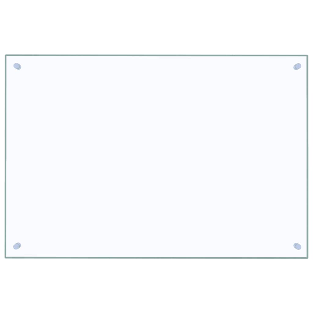 Paraschizzi per Cucina Trasparente 90x60 cm in Vetro Temperato - homemem39