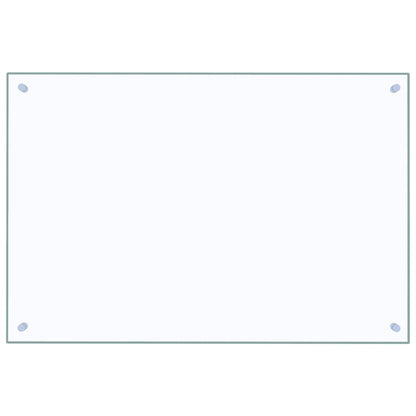 Paraschizzi per Cucina Trasparente 90x60 cm in Vetro Temperato - homemem39