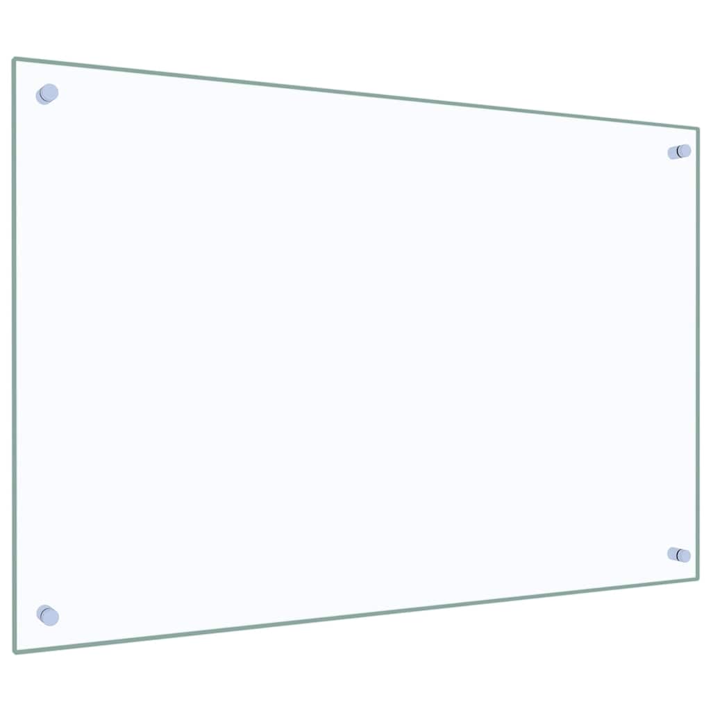 Paraschizzi per Cucina Trasparente 90x60 cm in Vetro Temperato - homemem39