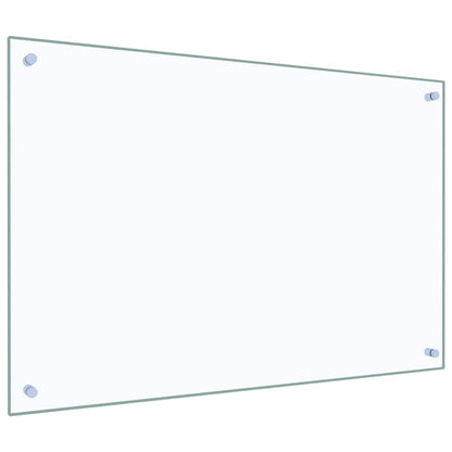 Paraschizzi per Cucina Trasparente 90x60 cm in Vetro Temperato - homemem39