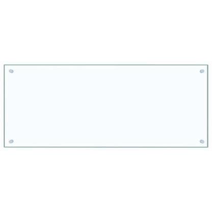 Paraschizzi per Cucina Trasparente 100x40 cm in Vetro Temperato - homemem39