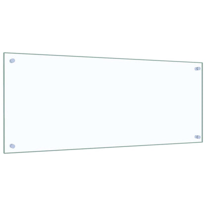 Paraschizzi per Cucina Trasparente 100x40 cm in Vetro Temperato - homemem39