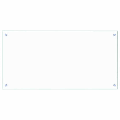 Paraschizzi per Cucina Trasparente 100x50 cm in Vetro Temperato - homemem39