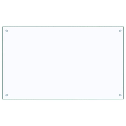 Paraschizzi per Cucina Trasparente 100x60 cm in Vetro Temperato - homemem39