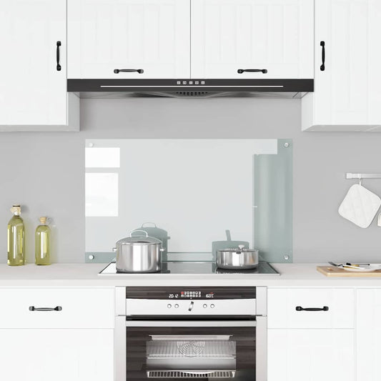 Paraschizzi per Cucina Trasparente 100x60 cm in Vetro Temperato - homemem39