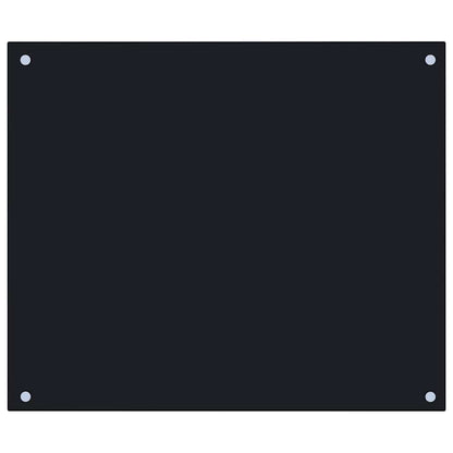 Paraschizzi per Cucina Nero 70x60 cm in Vetro Temperato - homemem39