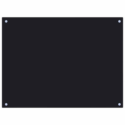 Paraschizzi per Cucina Nero 80x60 cm in Vetro Temperato - homemem39